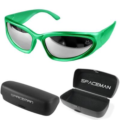 Oculos Sol Masculino Trap Y2k Bale Hype Ref Oval Rap + Case Retrô Verão Estiloso Lentes Espelhadas