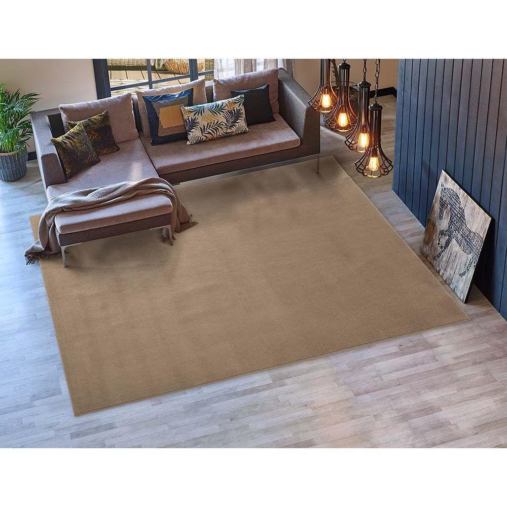 Tapete Para Sala Realce Liso 03 Creme Cotton 2,00x3,00m - 4