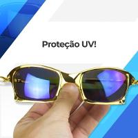 Oculos Sol Mandrake Dourado Juliet Lupa Gold Protecao Uv Original Presente Armação Dourada Casual - 3