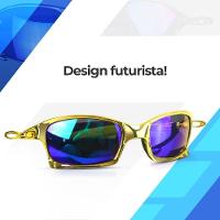 Oculos Sol Mandrake Dourado Juliet Lupa Gold Protecao Uv Original Presente Armação Dourada Casual - 5