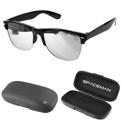Oculos Sol Proteção Uv Clubmaster Verão Masculino + Case Vintage Estiloso Lente Espelhada Acetato