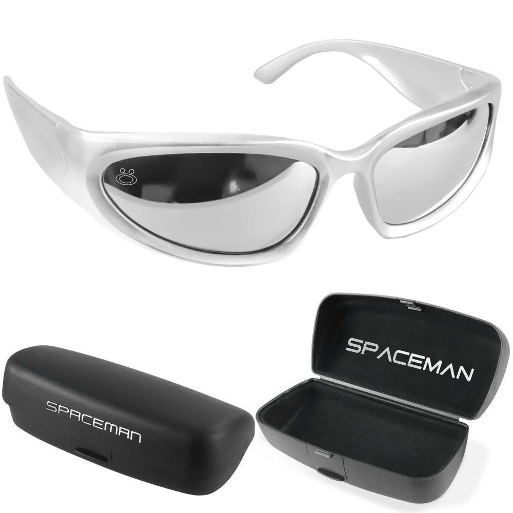 Oculos Sol Masculino Trap Rap Oval Ref Y2k Bale Hype + Case Estiloso Moda Presente Lentes Espelhadas - 1