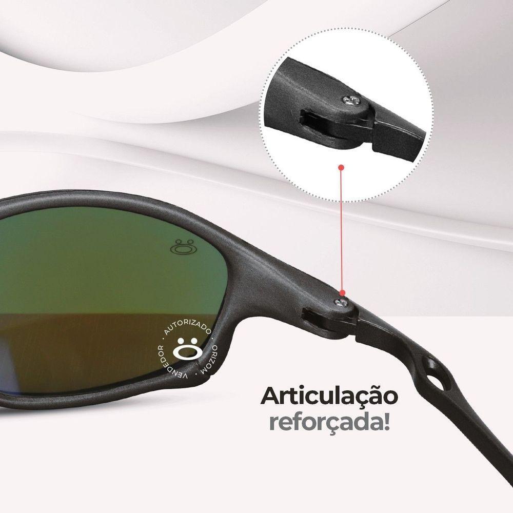 Sol Protecao Uv Oculos Mandrake Juliet Metal Lupa + Case Qualidade Premium Estiloso Lente Espelhada - 9