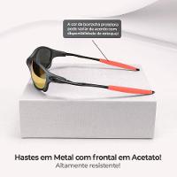 Sol Protecao Uv Oculos Mandrake Juliet Metal Lupa + Case Qualidade Premium Estiloso Lente Espelhada - 6