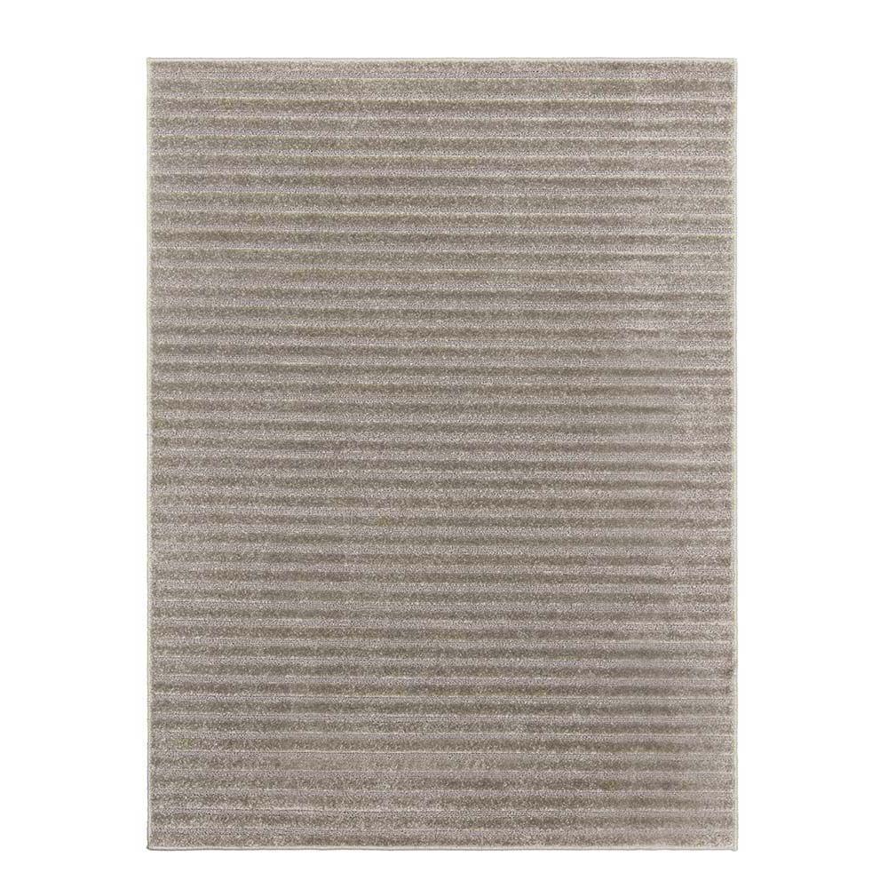 Tapete Para Sala Realce Listras 51 Cinza 1,50x2,00m - 1