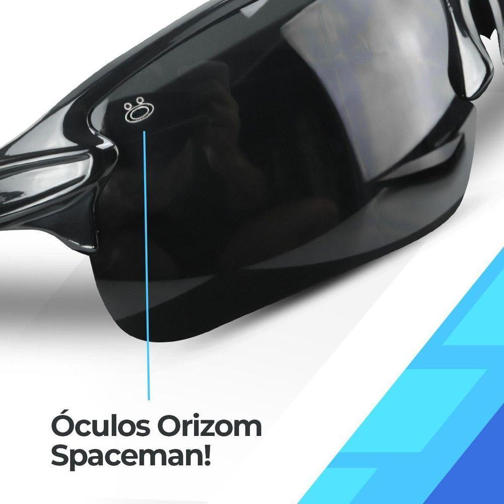 Oculos Sol Ciclismo Preto Esportivo Proteção Uv Masculino Qualidade Premium Lente Preta Presente - 2