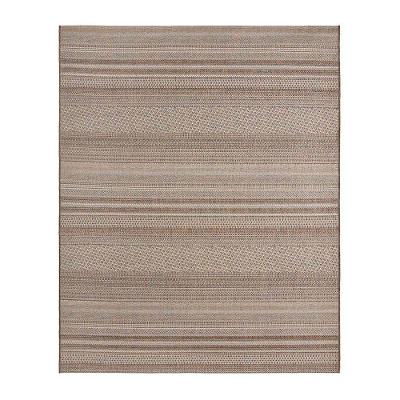 Tapete Sala Sisal Buzios Arraial 49 Marrom-azul 1,50x2,00m