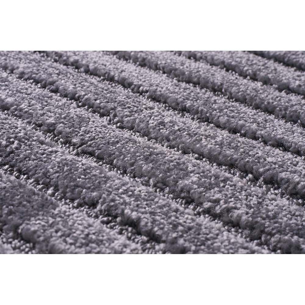 Tapete Para Sala Realce Listras 52 Grafite 2,00x3,00m - 4