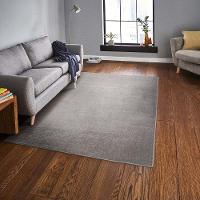 Tapete Para Sala Realce Liso 51 Cinza 1,00x1,50m - 2