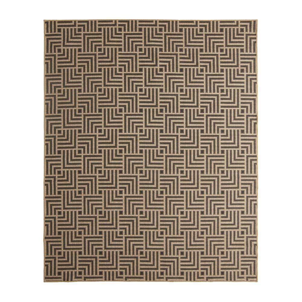 Tapete Para Sala Funcional Tabuleiro 72 Bege 1,00x1,50m - 1