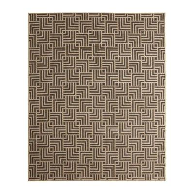 Tapete Para Sala Funcional Tabuleiro 72 Bege 1,00x1,50m