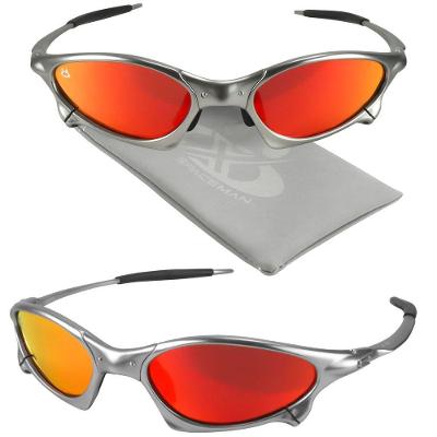 Oculos Sol Mandrake Metal Proteção Uv + Lupa Qualidade Premium Praia Verão Casual Estiloso Original