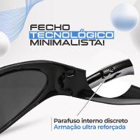 Oculos Sol Masculino Rap Trap Hype Y2k Oval Bale Ref + Case Verão Presente Qualidade Premium Luxo - 5