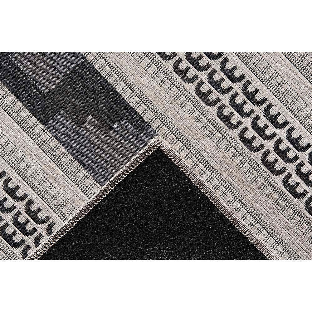 Tapete Para Sala Funcional Asteca 51 Cinza 1,50x2,00m - 3