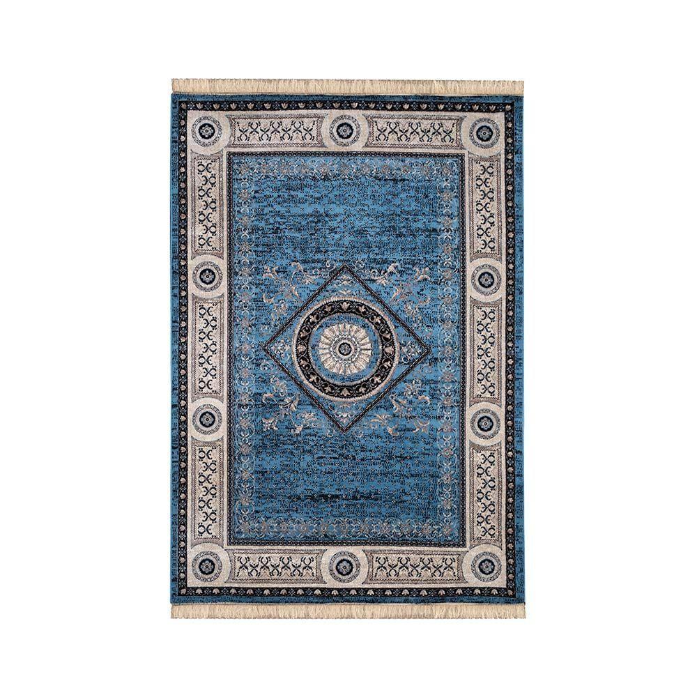 Tapete Para Sala Belga Bruxelas 9 Azul 2,50x3,80m - Edantex - 1