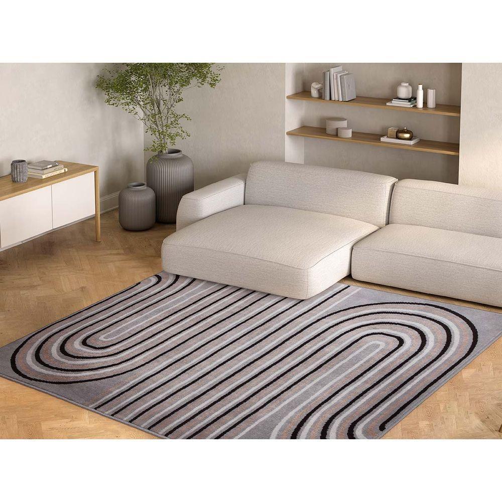 Tapete Sala Renaissance Laguna 52 Grafite 1,00x1,50m - 2