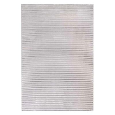Tapete Para Sala Sofia 03 Bege E Cinza 1,40x2,00m - Edantex