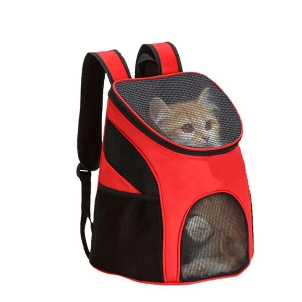 Mochila Caes Gatos Bolsa De Transporte Passeio Pet Dog Bag Viagem Canguru Cachorros Petshop Com Bolsos Laterais - 3