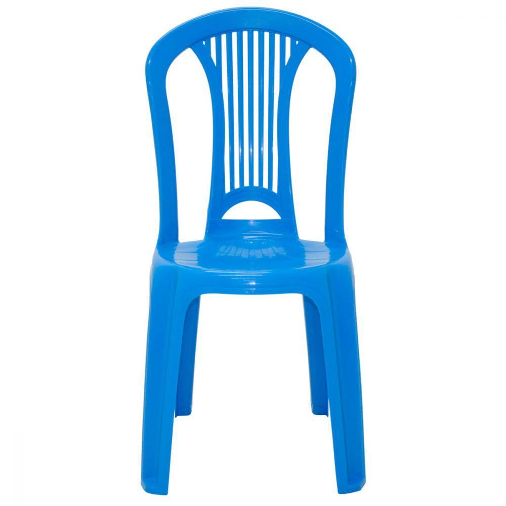 Cadeira Bistrô Tramontina Atlântida Em Polipropileno Azul - 5