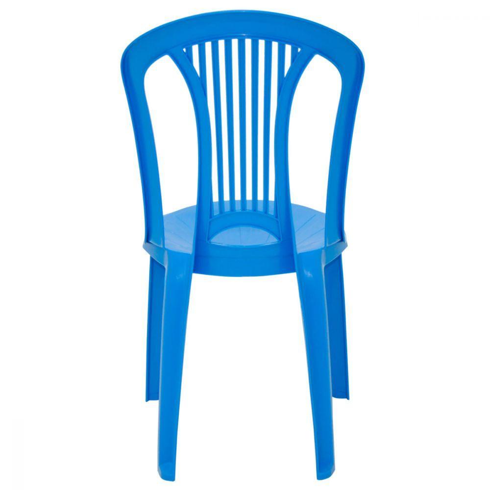 Cadeira Bistrô Tramontina Atlântida Em Polipropileno Azul - 7