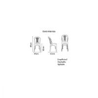 Cadeira Bistrô Tramontina Atlântida Em Polipropileno Azul - 5