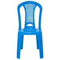 Cadeira Bistrô Tramontina Atlântida Em Polipropileno Azul - 9