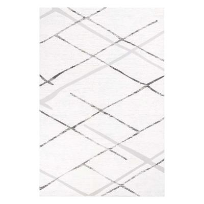 Tapete Para Sala Sofia 06 Bege E Cinza 2,50x3,00m - Edantex