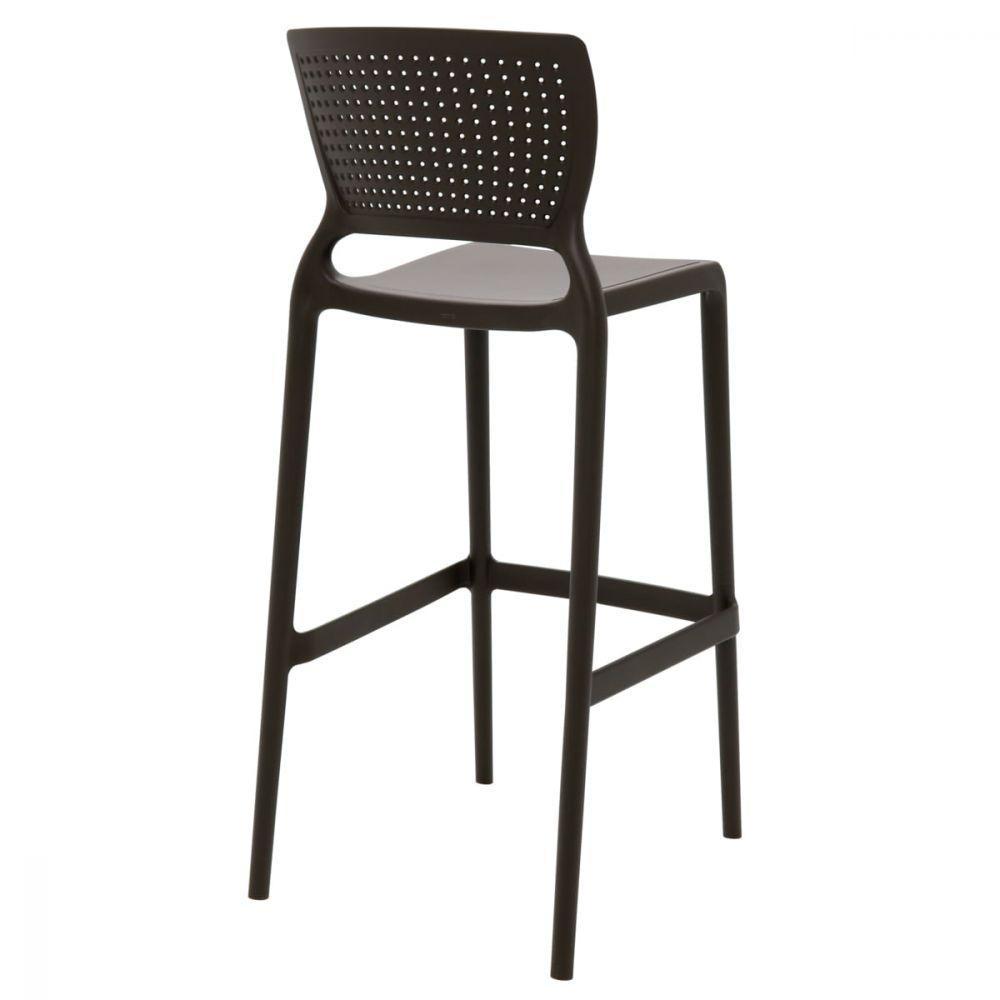 Banqueta Tramontina Bar Marrom Em Polipropileno e Fibra  - 6