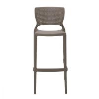 Banqueta Tramontina Bar Camurça Em Polipropileno e Fibra  - 1