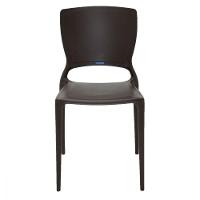 Cadeira Tramontina Marrom Com Encosto Em Polipropileno  - 7