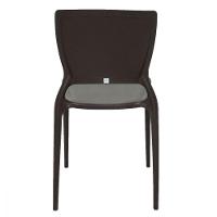 Cadeira Tramontina Marrom Com Encosto Em Polipropileno  - 10