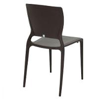 Cadeira Tramontina Marrom Com Encosto Em Polipropileno  - 19