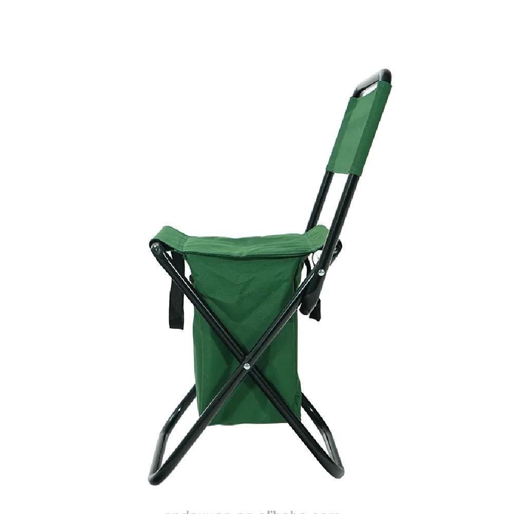 Banqueta Dobrável Multiuso Com Encosto Compacta Resistente E Ideal Para Camping Praia E Pescaria - 5