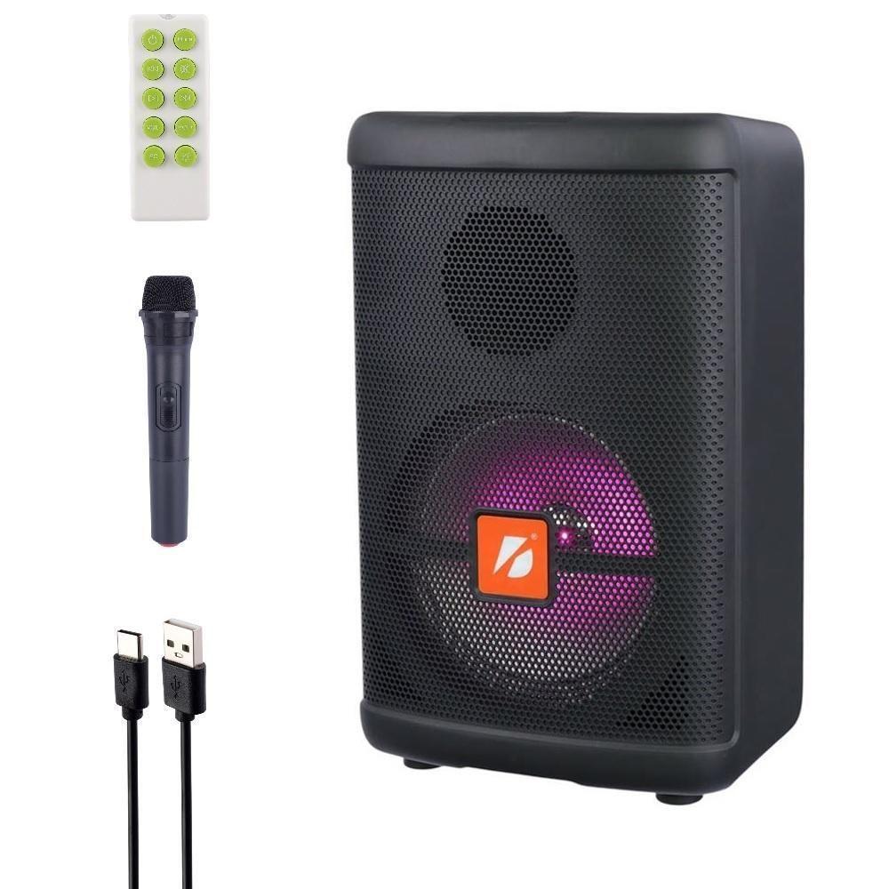 Caixa De Som Bluetooth 8C Microfone TWS Rádio FM E Bateria Recarregável Potência Qualidade E Conectividade Completa - 2