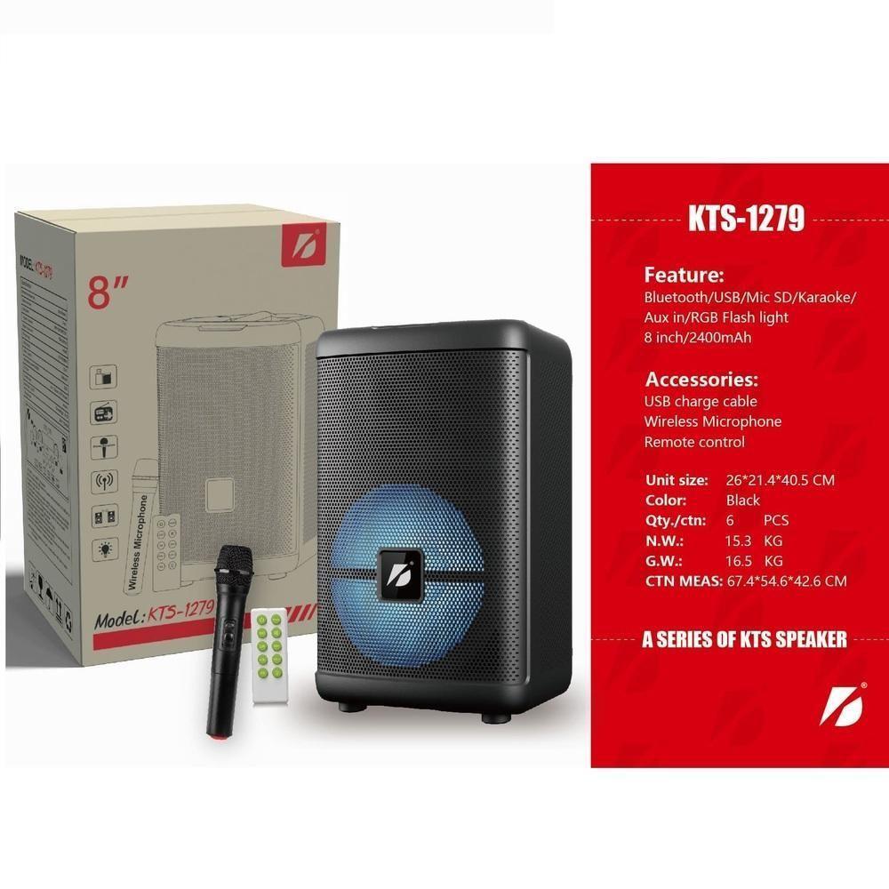 Caixa De Som Bluetooth 8C Microfone TWS Rádio FM E Bateria Recarregável Potência Qualidade E Conectividade Completa - 4