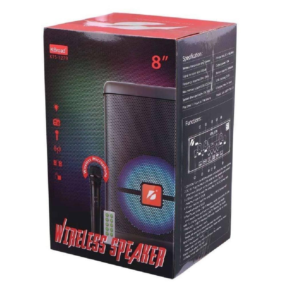 Caixa De Som Bluetooth 8C Microfone TWS Rádio FM E Bateria Recarregável Potência Qualidade E Conectividade Completa - 7