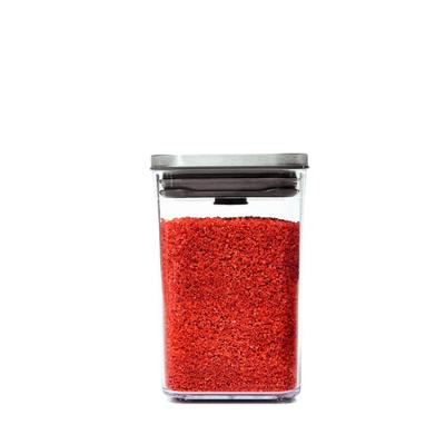 Pote Hermético Quadrado Steel Pop 1 Litro Oxo