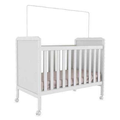 Berço Americano Cloe 2 Em 1 Branco Brilho - Móveis Peroba