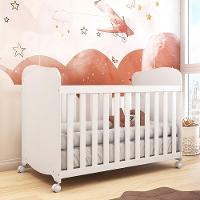 Berço Americano Uli Branco Brilho Com Colchão Baby Physical - Móveis Peroba - 2