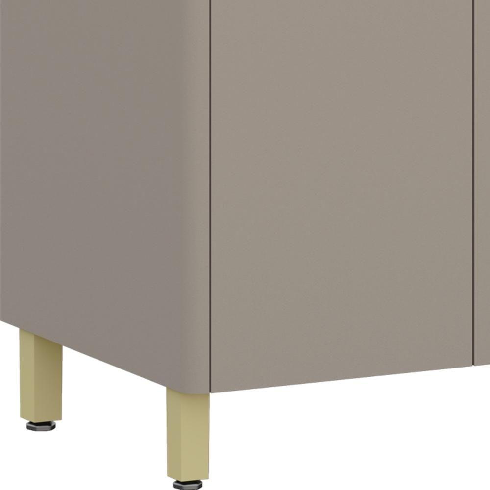 Balcão De Cozinha Com Tampo 80cm 2 Portas Marina Cinammon L01 - Mpozenato - 6