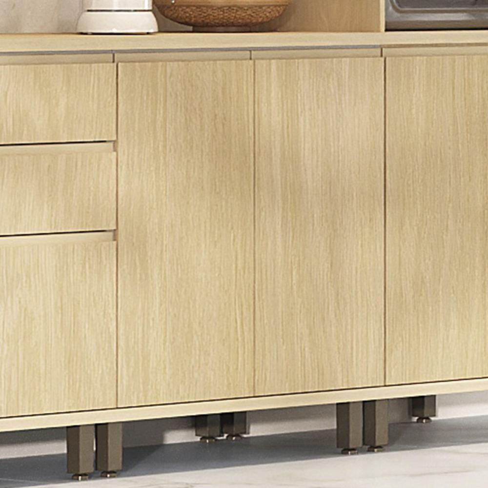 Balcão De Cozinha Tampo 80cm 2 Portas Pierre Carvalho L01 - Mpozenato - 2