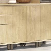 Balcão De Cozinha Tampo 80cm 2 Portas Pierre Carvalho L01 - Mpozenato - 2