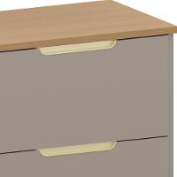 Balcão De Cozinha Com Tampo 80cm 1 Porta Marina Cinammon L01 - Mpozenato - 3