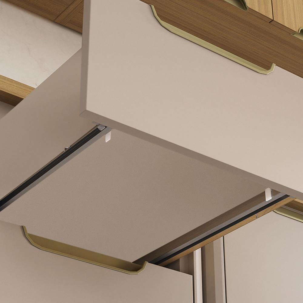 Balcão De Cozinha Com Tampo 120cm Marina Cinammon/freijó L01 - Mpozenato - 7