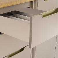 Balcão De Cozinha Com Tampo 120cm Marina Cinammon/freijó L01 - Mpozenato - 9