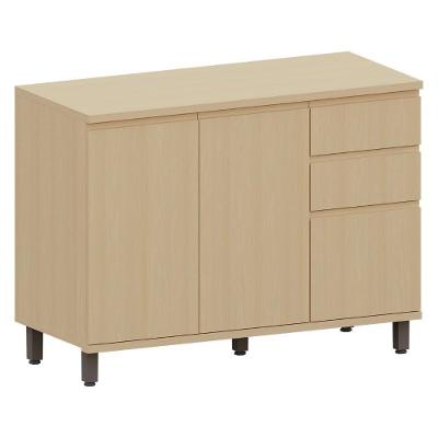 Balcão De Cozinha Com Tampo 120cm Pierre Carvalho L01 - Mpozenato