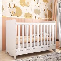 Berço Americano Ben 3 Em 1 Branco Brilho Com Colchão Supreme - Móveis Peroba - 2