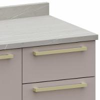 Balcão De Cozinha Com Tampo 80cm 2 Portas Freijó/cinammon L01 - Mpozenato - 6