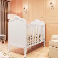 Berço Americano Elô 3 Em 1 Branco Brilho Com Colchão Baby Physical - Móveis Peroba - 2