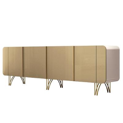 Balcão Aparador Buffet Com 4 Portas Piacente Off/champanhe H01 - Mpozenato